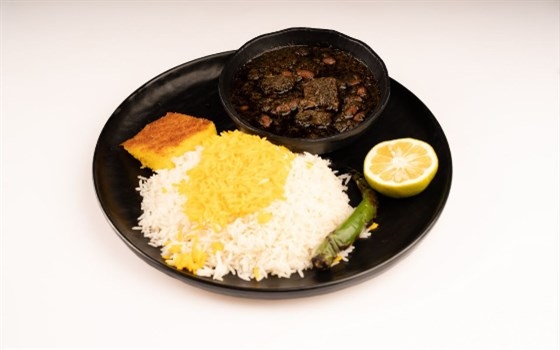 چلوخورشت قرمه سبزی